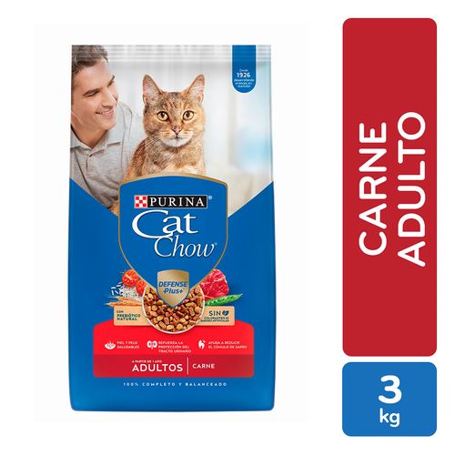 Alimento Cat Chow Para Gato Adulto Carne 3000gr