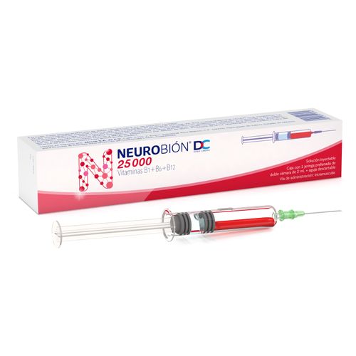 Solución inyectable Neurobión DC 1 jeringa -100mg/100mg/25mg