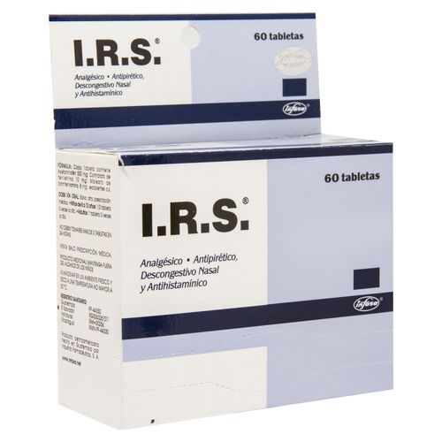 Pastilllas  I.R.S-60 Tabletas  -Precio indicado por Unidad-