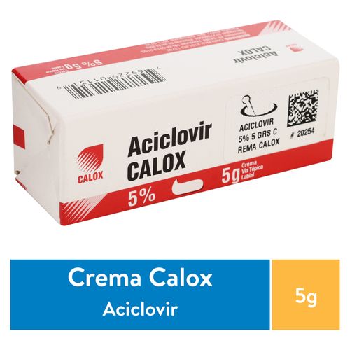 Unguento Aciclovir Calox 5% Crema Via Topica- 5gr