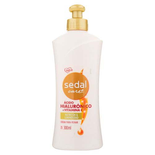 Crema Para Peinar Sedal Con Ácido Hialurónico Y Vitamina C, Nutrición Y Luminosidad - 300ml
