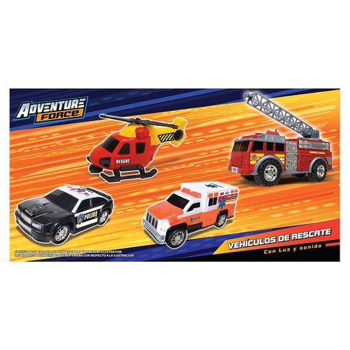 Set vehículos de emergencia, Adventure Force. Modelo: 19001