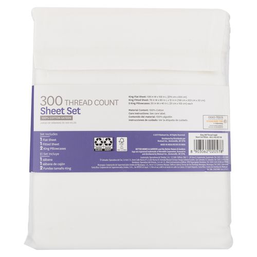 Sabana Better Homes And Gardens King 300 Hilos
