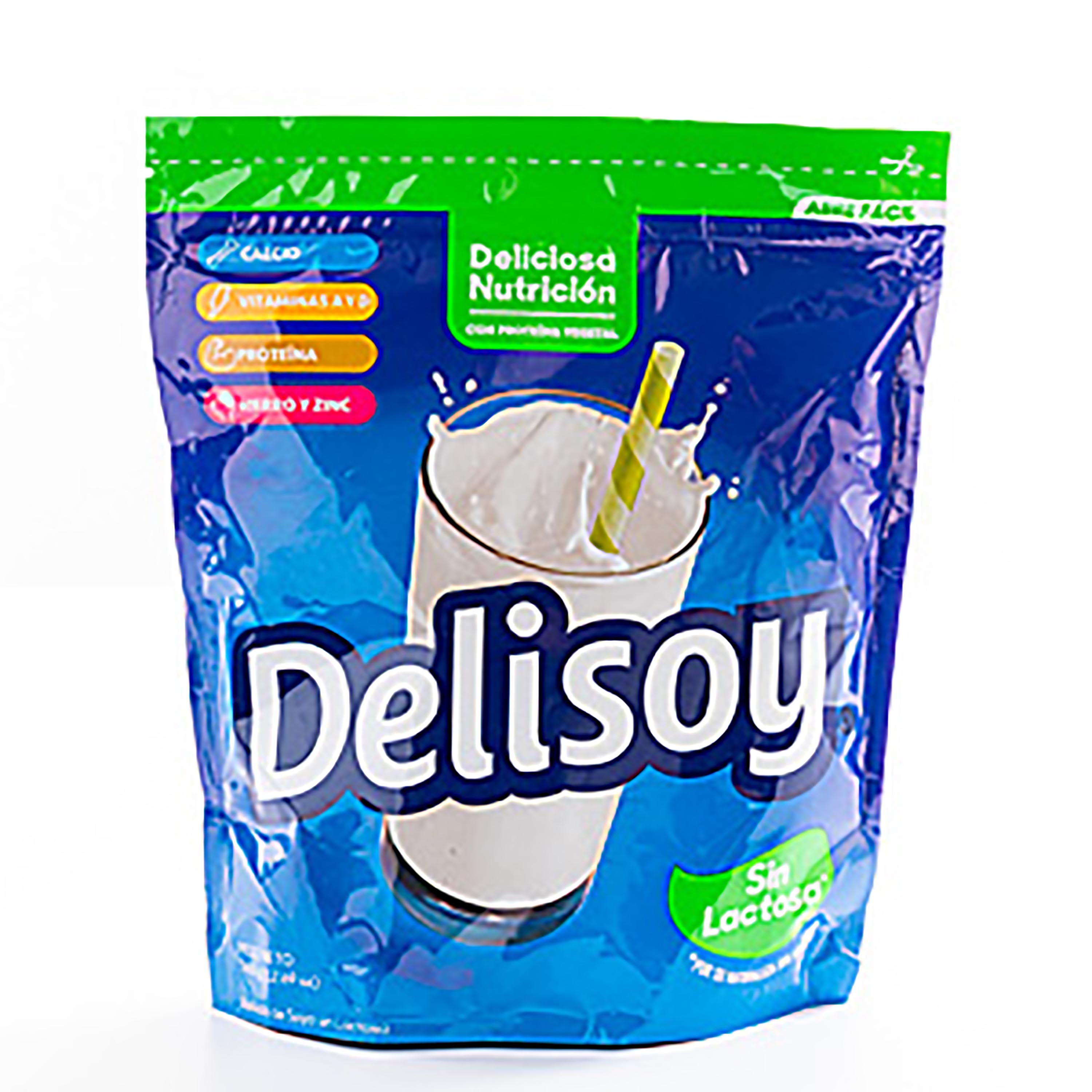 Productos de Soya : Leche en Polvo Delisoya Natural Sin Lactosa 360 G