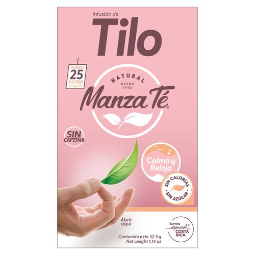 Te tilo manzate caja 25 Uds - 32.5 g