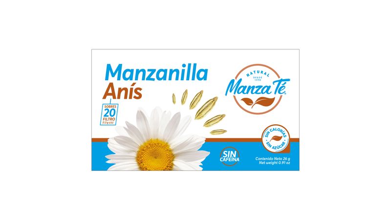 Manasul Te Manzanilla Con Anis 25 Bags – Healthtex Distributors