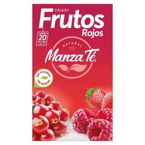Infusión Manza Té frutos rojos 20 Uds - 26 g