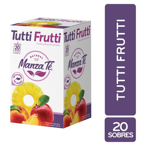 Te Tutti Frutti Manzate Caja 20 Unidades - 40gr