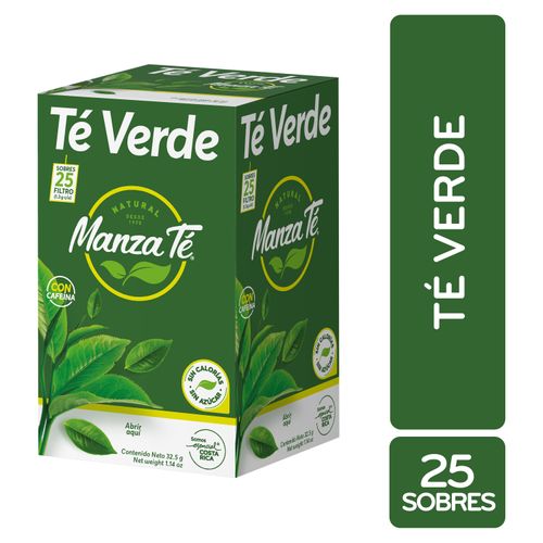 Te Verde  Manzate Caja 25 Unidades - 32. 5gr
