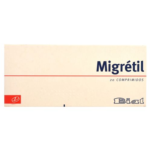 Migretil Bial 20 Tabletas  -Precio indicado por Unidad-