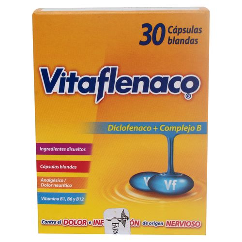 Vitaflenaco Caja-30  Capsulas Blandas  -Precio indicado por Unidad-