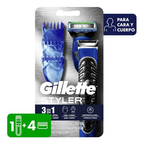 Recortadora, Afeitadora y Perfiladora de Barba Gillette Styler  3 en 1