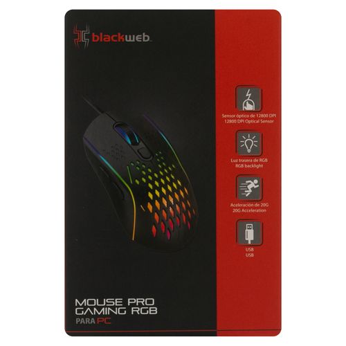 Mouse Pro Gaming Marca  Blackweb Rgb Para Pc