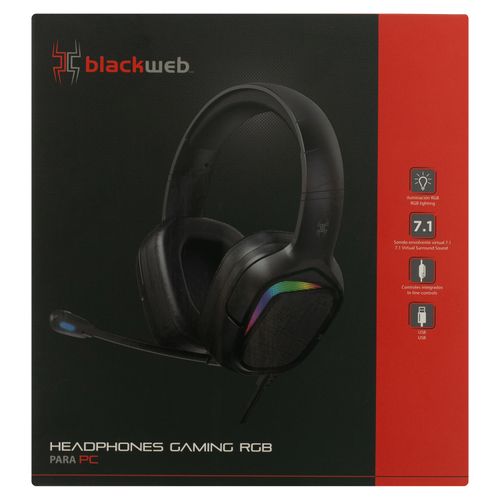 Auriculares gaming Blackweb BW921278 RGB para PC