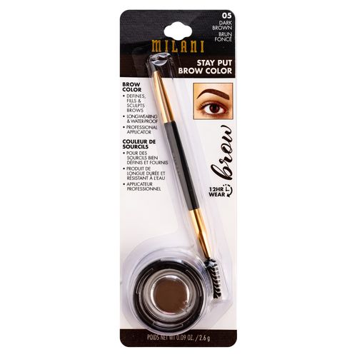 Delineador Milani Brow Color Stay Put 05 Dark Brown