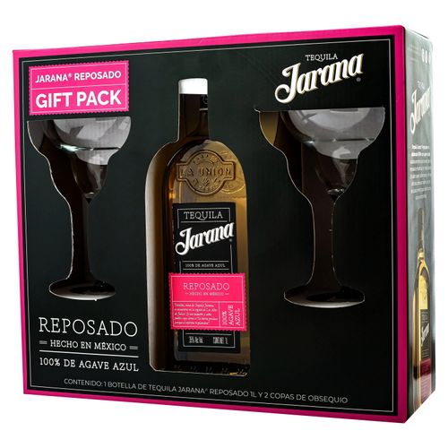 Tequila Jarana Reposado Mas 2 Copas - 1000ml