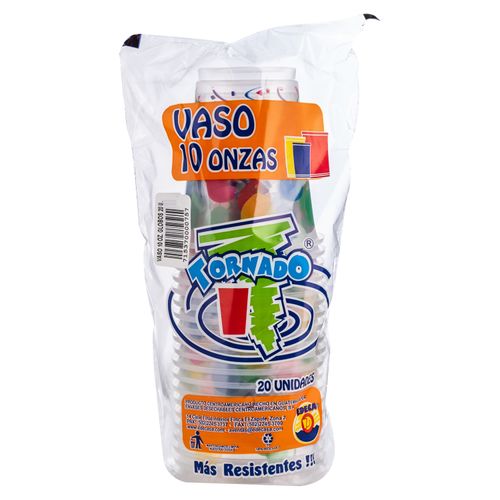 Vaso Tornado 10 Onz Fiesta Globo - 20Unidades