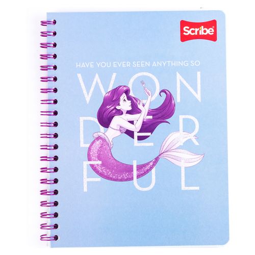 Cuaderno Scribe De Resortes Con Rayas De Princesa- 100 Hojas
