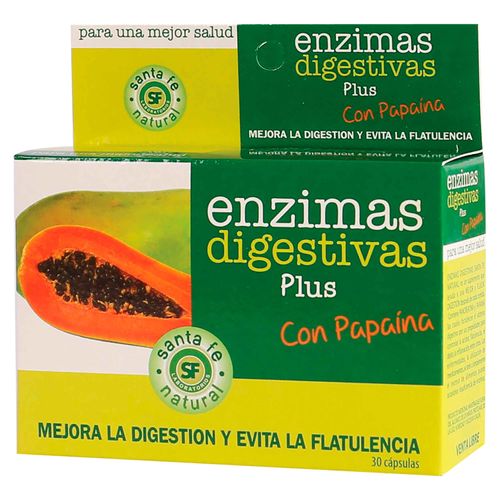 Enzimas Digestivas Santa Fe - 30 Cápsulas -Precio indicado por Unidad-