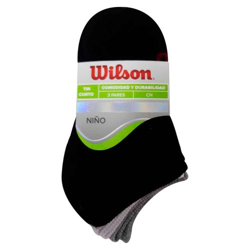 3 Pack Medias Tin Wilson Niño Multicolor Sin Felpa, Modelo: B6995