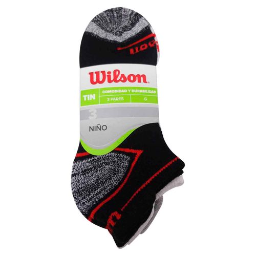 3 Pack Medias Tin Wilson Niño Multicolor Afelpado Modelo: B7003