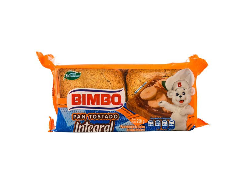 Comprar Pan Bimbo Tostado Integral - 250gr | Walmart Nicaragua