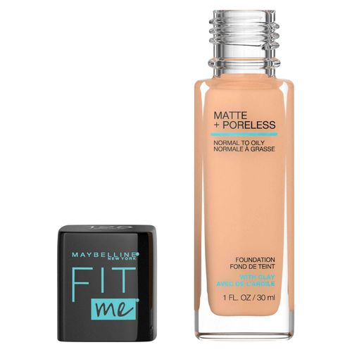 Base Líquida Maybelline Fit Me Mate Y Antiporos Warm Nude 128 - 1oz