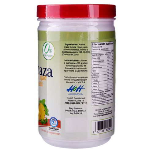 Avenaz Del Pilar Nopal Apio Piña - 500gr