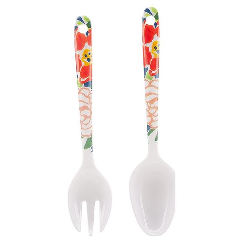 Set de 2 piezas, Mainstays, cuchara y tenedor de melamina. Modelo: G1214576
