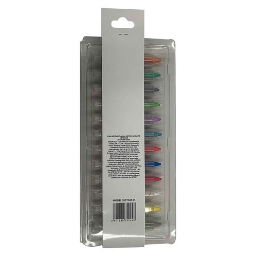Set Tizas solubles en agua, Pen+Gear, color grafiti, 12 piezas. Modelo: DY04534