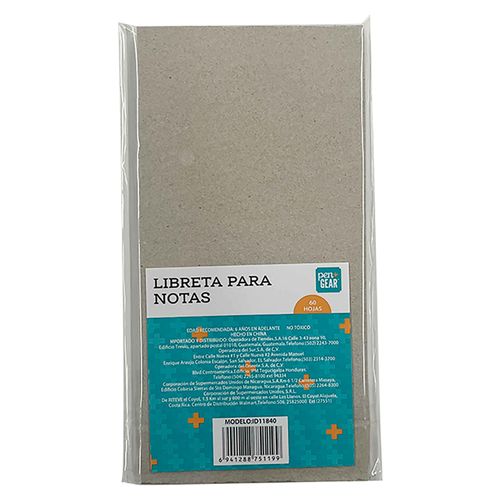 Libreta para notas, Pen+Gear, 60 hojas. Modelo: ID11840