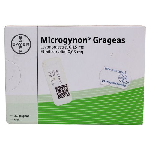 Microgynon Bayer 21 Grageas