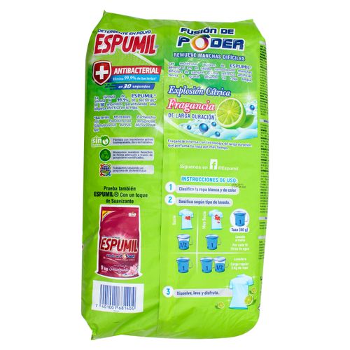 Detergente Espumil Citrus en polvo - 9000 g