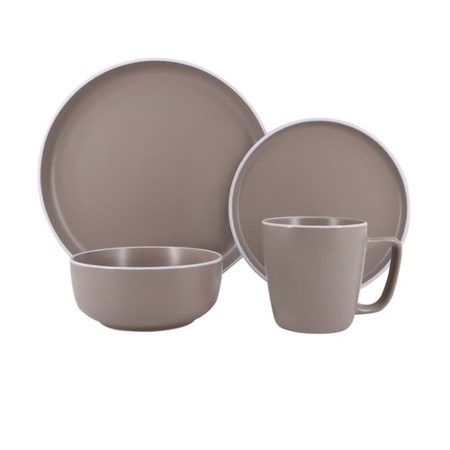 Set Mainstays De Vajilla Ceramica Color 16pcs