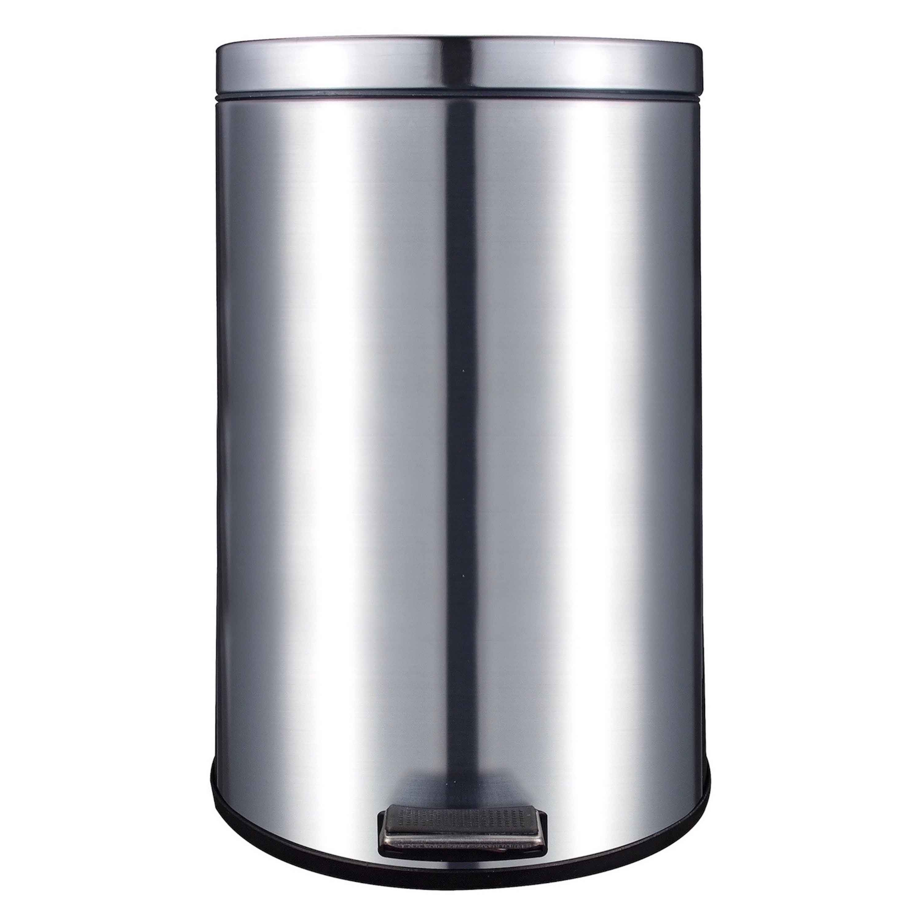 Basurero-Mainstays-Redondo-Pedal-De-Acero-Inoxidable-20l-1-23553