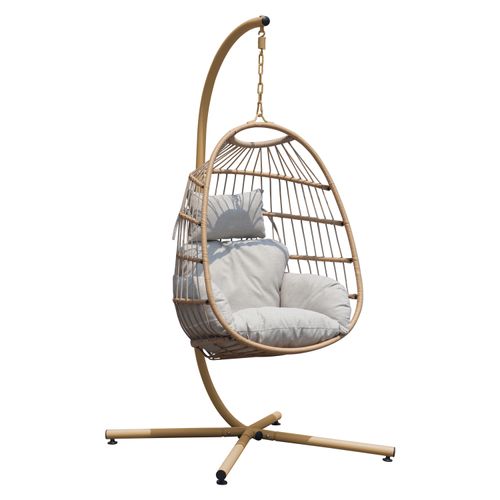 Silla Tipo Nido Mainstays Colgante Beige