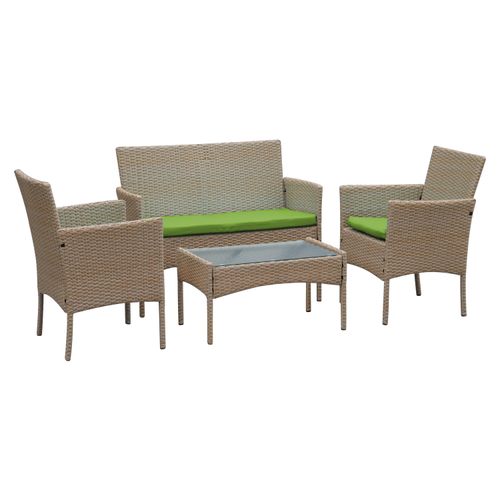Set De Sala Mainstays, De Rattan, 4 Piezas