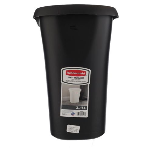 Basurero Plastico Rubbermaid Alta Calidad Negro