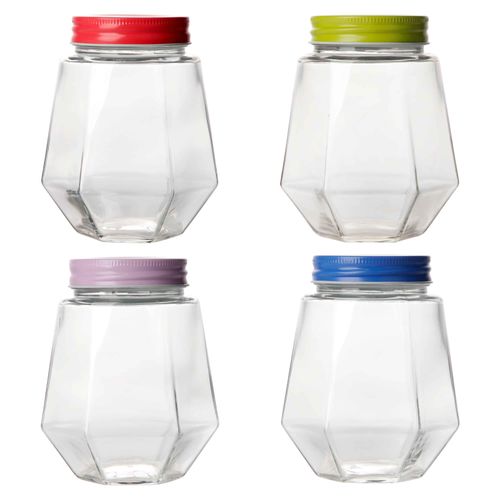Tarro Mainstays De Vidrio Con Tapa 500ml