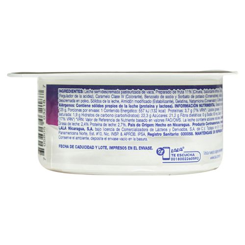 Yogurt La Perfecta Bat Ciruela - 125Gr