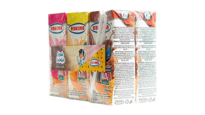 Comprar Pack De Leche Saborizada Eskimo Surtido -200ml Walmart