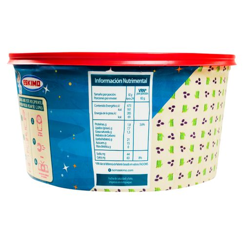 Helado Eskimo Ron Con Pasas - 1960 g