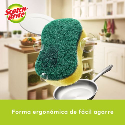 Esponja Limpieza Pesada Anatómica Scotch-Brite® 3 unidades