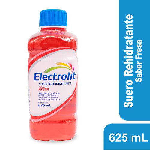 Suero Rehidrtante Electrolit Adulto Sabor Fresa, Para Pevenir O Tratar La Deshidratación - 625ml