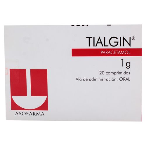S-Tialgin 1G 20 Tabletas  -Precio indicado por Unidad-