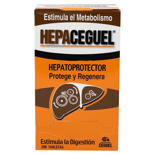 Hepaceguel Ceguel Caja 200 Tabletas  -Precio indicado por Unidad-