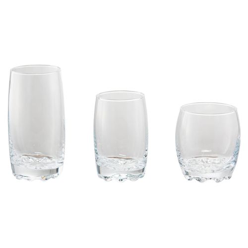 Set De 12 Vasos Mainstays De Vidrio