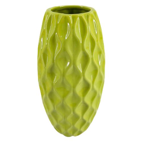 Florero De Ceramica Mainstays Verde 25cm
