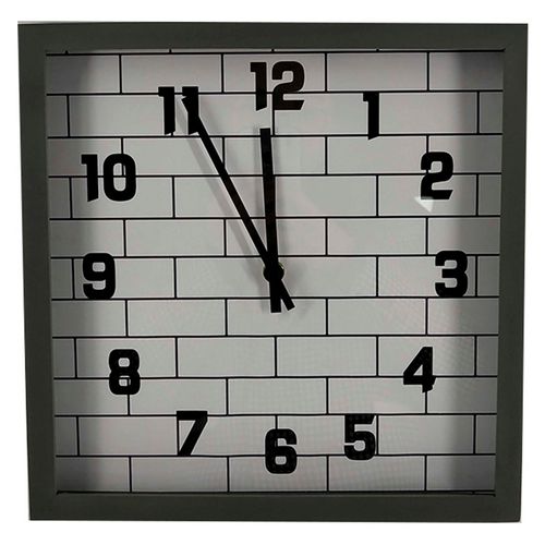 Reloj Mainstays Cuadrado De Madera 30cm