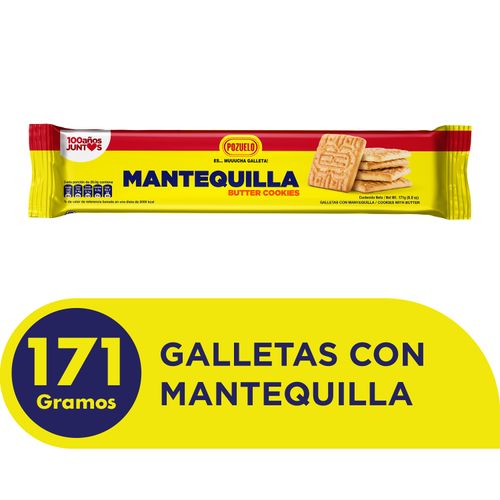 Galleta Pozuelo mantequilla tubo - 171 g